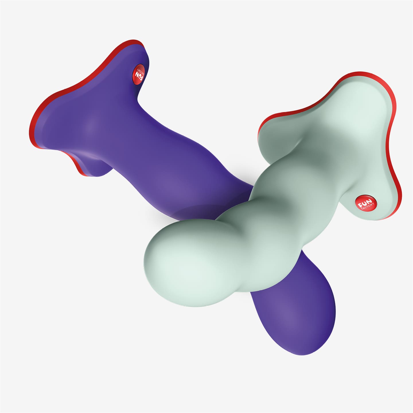 FUN FACTORY - Dildo BOUNCER flashy purple and sage green