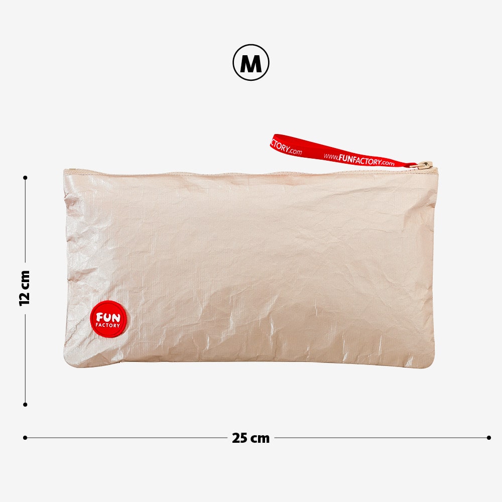 TOYBAG M in Gold Measurements – FUN FACTORY