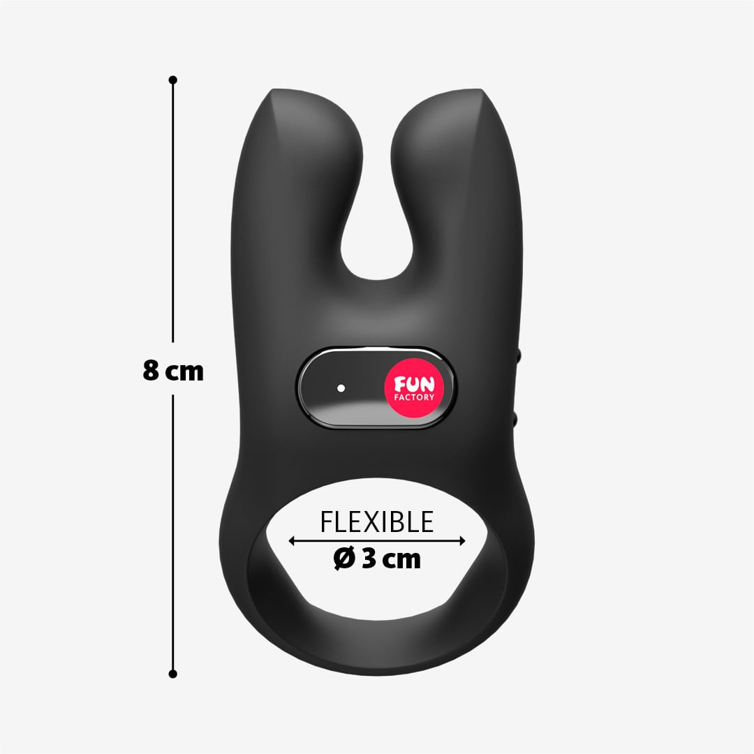 FUN FACTORY - NŌS Vibrating cock ring black