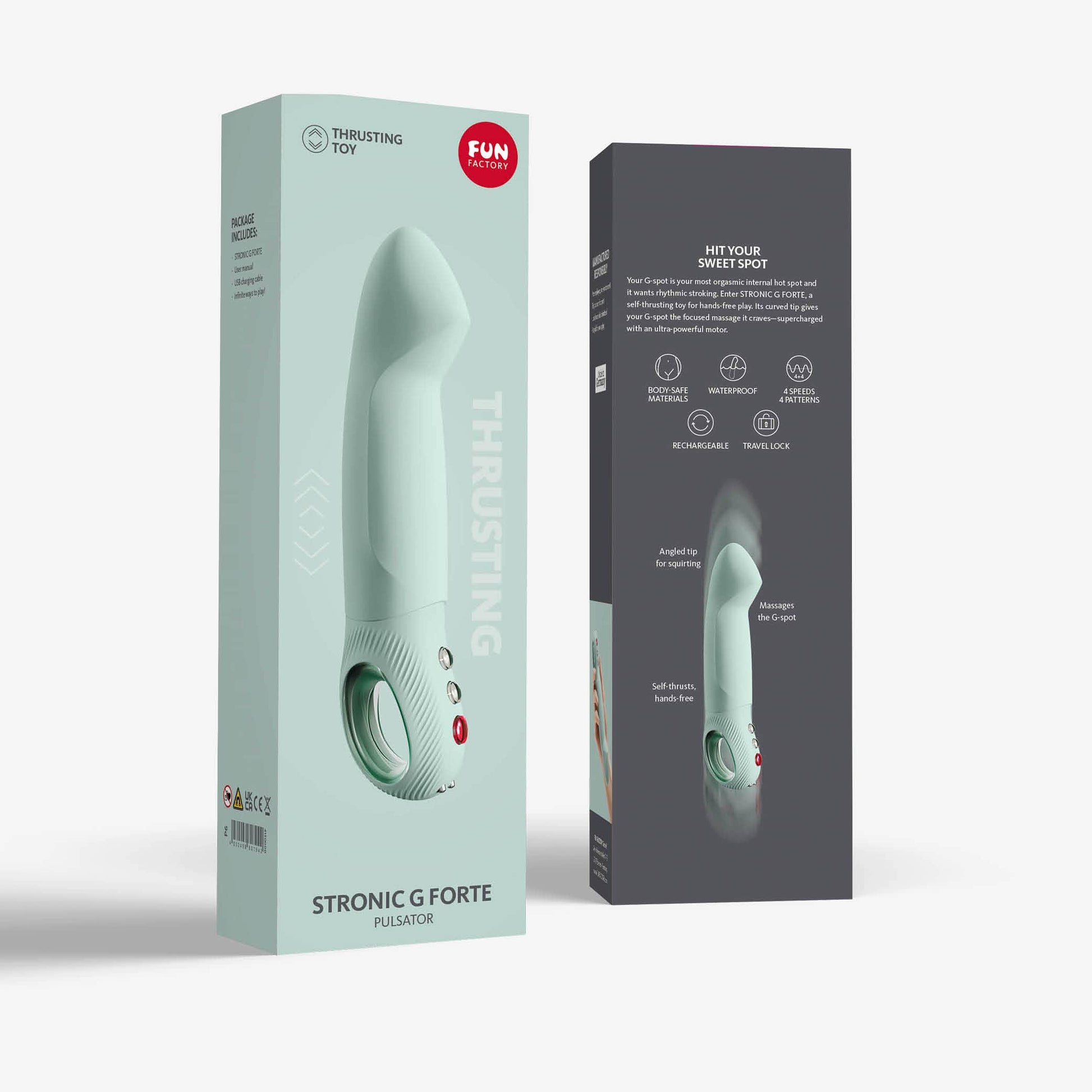 FUN FACTORY | Pulsator STRONIC G FORTE Sage Green Packaging